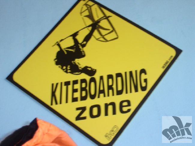 Sign - kiteboarding zone